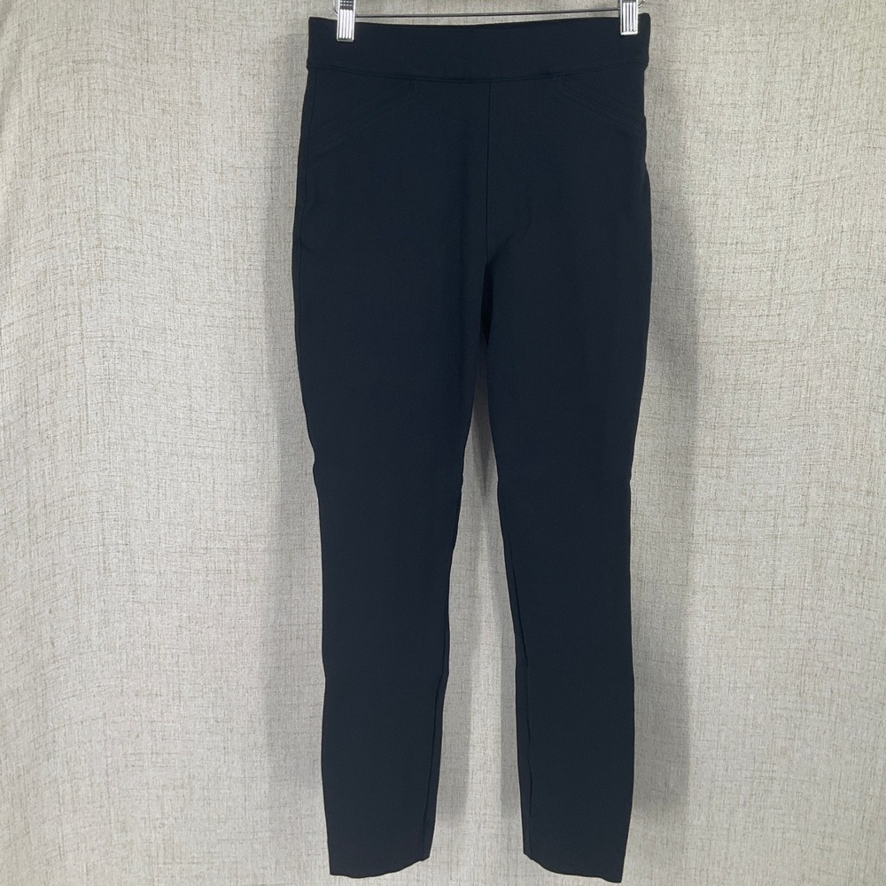 Spanx Perfect Pant Slim Women S‎ Tall Black High Rise Slit Hem Office Travel